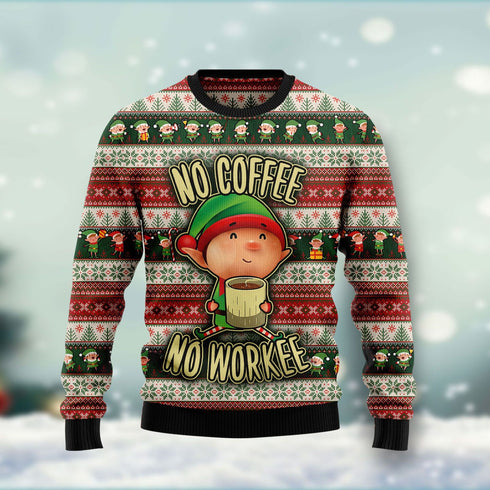 Coffee Addicted Funny Ugly Christmas Sweater Gift For Men & Women Adult - Christmas Gifts
